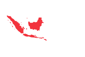 印度尼西亚地图与国旗