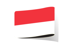 印度尼西亚国旗插图剪贴画