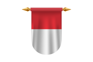 印度尼西亚国旗标志矢量图像