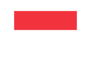 印度尼西亚国旗三角形矢量插图