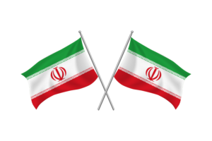 伊朗挥舞友谊旗帜