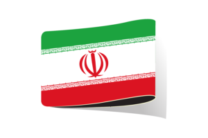 伊朗国旗插图剪贴画