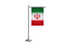 3d 伊朗站立旗