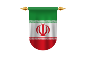 伊朗国旗标志矢量图像