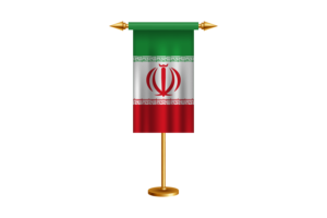 伊朗礼仪旗帜矢量免费