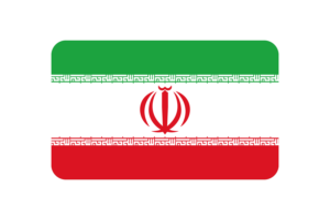 伊朗国旗三角形圆形