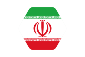 伊朗国旗矢量插图