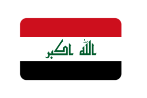 伊拉克国旗三角形圆形