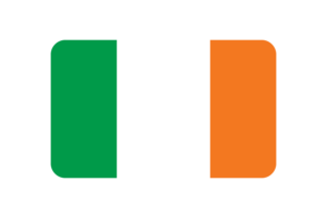 爱尔兰国旗三角形圆形