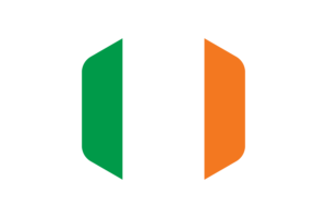 爱尔兰国旗圆形六边形
