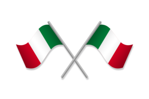 意大利国旗徽章矢量免费