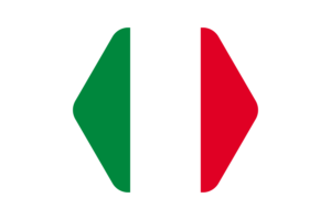 意大利国旗矢量插图
