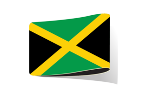 牙买加国旗插图剪贴画