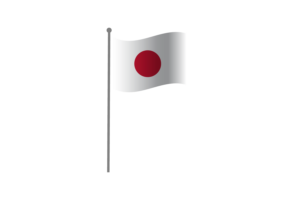 挥舞着日本国旗