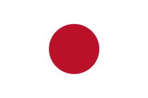 日本国旗矢量插图