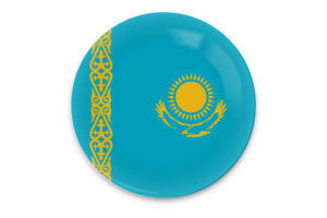 哈萨克斯坦国旗矢量艺术