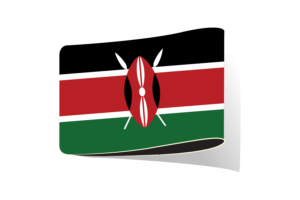 肯尼亚国旗插图剪贴画