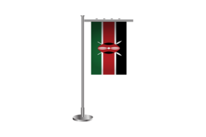 3d 肯尼亚站立旗