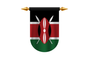 肯尼亚国旗标志矢量图像