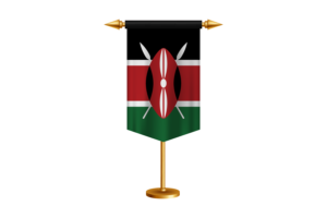肯尼亚国旗插图与立场