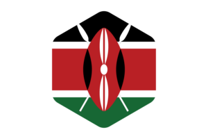 肯尼亚国旗圆形六边形