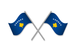 科索沃国旗徽章矢量免费