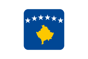 科索沃国旗方形圆形